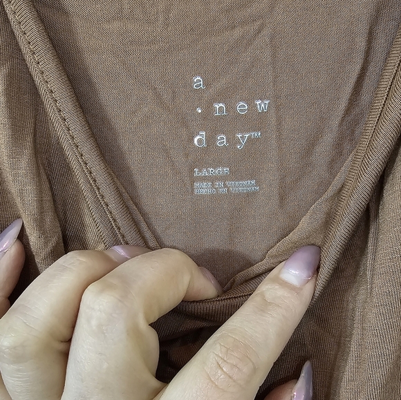 Women's Brown Slip Tank Top - A New Day - Picture 2 of 5